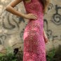 Handmade Crochet 100% Cotton Pink Dress size M