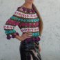 Handmade Summer Crochet Lace Microfiber Boho Crop Top size M