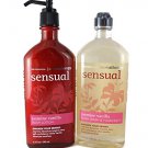 Bath & Body Works Aromatherapy Sensual Jasmine Vanilla Body Wash and Lotion