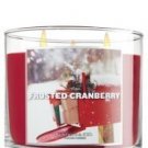 Slatkin & Co. Frosted Cranberry 3-wick 14.5 oz Candle