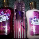 Bath & Body Works Paris Nights 3 Piece Set- Full Size Lotion, Shower Gel and Fragrance Mist (Paris N