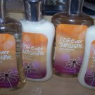 4 Piece Lot Bath & Body Works Forever Sunshine Shower Gel & Lotion (Forever Sunshine)