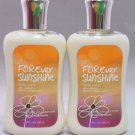 Bath and Body Works Signature Collection (2) Forever Sunshine Body Lotion 8 oz