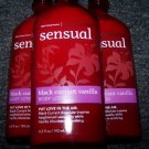 Lot of 3 Bath & Body Works Aromatherapy Sensual Black Currant Vanilla Body Lotion