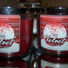 Set of 2 Bath & Body Works Red Velvet Cupcake 3-wick 14.5 Oz Candles (2, 14.5 Oz Each)