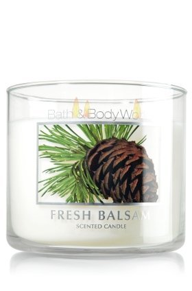 Bath & Body Works Fresh Balsam 3 Wick Scented Candle 14.5 Oz./411 G