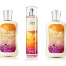Bath & Body Works Signature Collection "" Forever Sunshine "" Gift Set 2 Body Lotion & Fine Fragranc