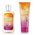 Bath & Body Works Signature Collection "" Forever Sunshine "" Gift Set Body Lotion & Body Cream Lot