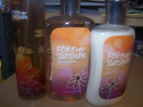 Bath & Body Signature Collection Forever Sunshine Fragrance Gift - Mist, Shower Gel, and Lotion