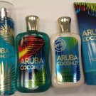 Bath and Body Works Aruba Coconut Set - Mist/Lotion/Gel/Cream