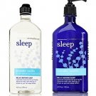 Bath and Body Works Aromatherapy Stress Relief Lavender Vanilla 10 Oz Body Wash & Foam Bath and 6.5