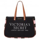 Victoria's Secret Large Canvas Tote Bag Black