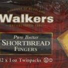 Walkers Shortbread Fingers, (12 x 1 oz Twinpacks), Pack of 2