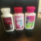 BATH & BODY WORKS BODY LOTION  TRAVEL SIZE 3Oz