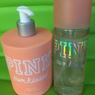 Victorias Secret PINK Sunkissed Body Lotion 16.9 oz and Shimmer Mist 8.4 oz