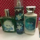 Bath & Body Works Fresh Sparkling Snow Bundle
