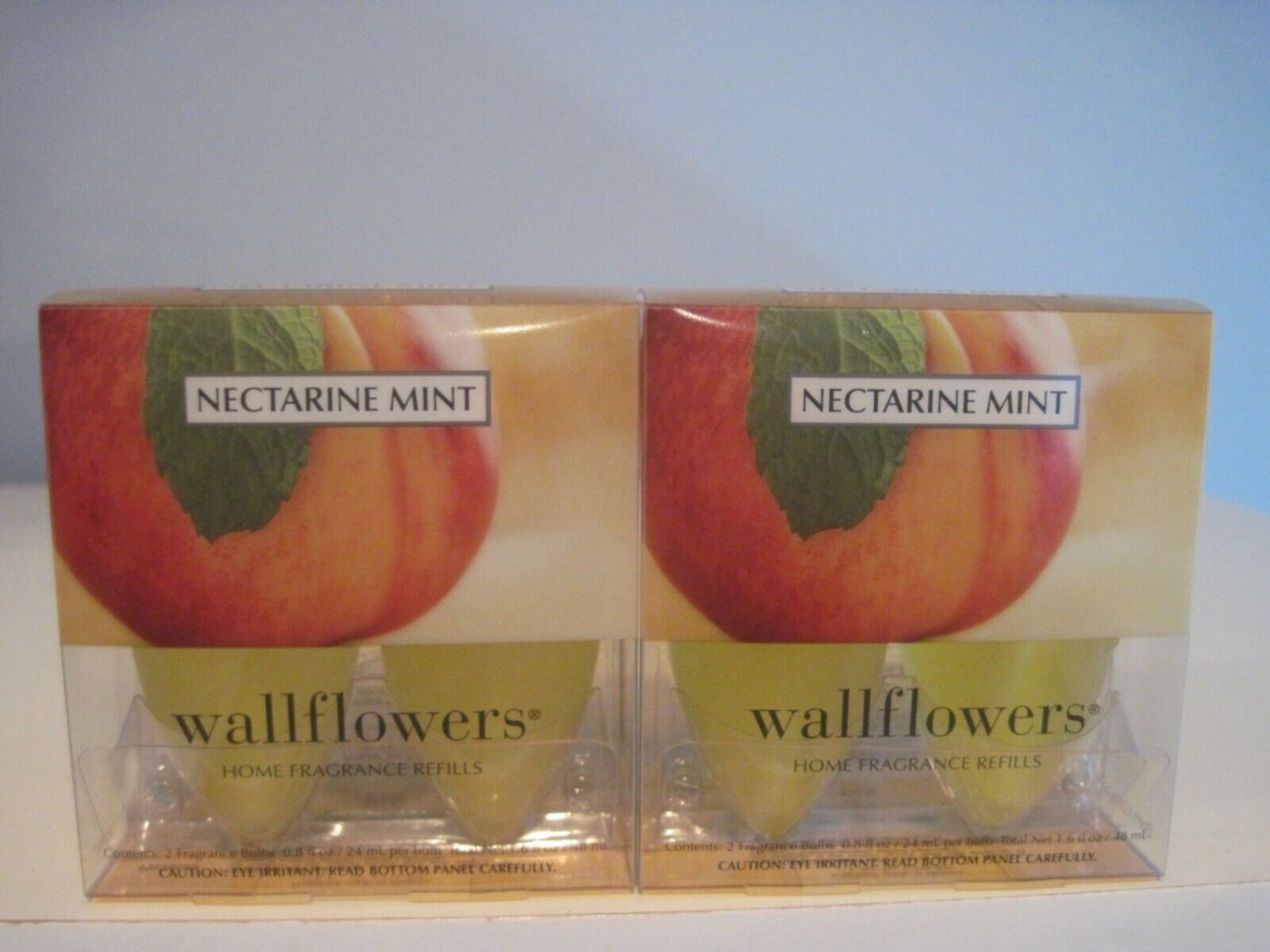 BATH AND BODY WORKS NECTARINE MINT WALLFLOWERS FRAGRANCE BULBS