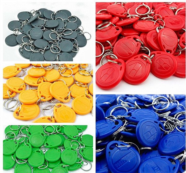NSEE 10pcs RFID 125Khz KeyFob Tag Proximity Card Reader ID TK/EM4305 Token Re-Writable