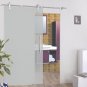 Stainless Steel Interior Cast Glass Gate Sliding Hardware Rollers Wall Mount