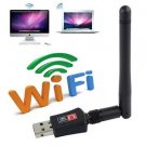 300 Mbps Dual Band 2.4 Wireless USB WiFi Network Adapter 802.11g/b/n w/Antenna