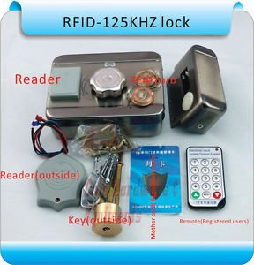 MC-203E S10 DC12v Metal Electronic Integrated RFID Double Reading Card Door Lock