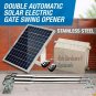 NSEE EM3 Heavy Duty Automatic Dual Swing Gate Opener w/ 22 Watt Solar Panel