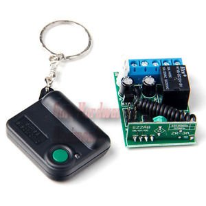 1 Button 433MHZ Remote Control Transmitter + Receiver Controller Garage Openers