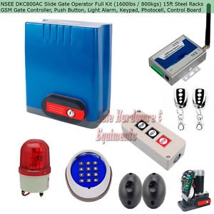 NSEE DKC800AC 1600lbs Automatic Rack and Pinions Gate Slide Door Opener Full Kit