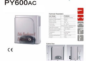 NSEE PY600 AC Residential Rack & Pinions Slide Gate Automatic Operator Package 1