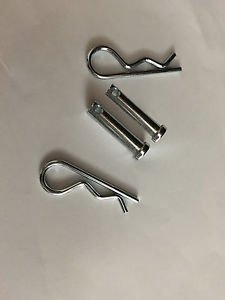 STAINLESS STEEL COTTER & CLEVIS PIN MECHANICAL HITCH HAIR TRACTOR CLIP 3/8" Pair