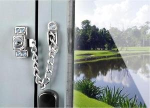 SS Door Bolt Chain Guard Home Lock Child Safety Security Swing Gate Window Latch