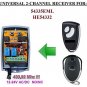 EML 54335EML, HE54332 Compatible 2-channel Receiver 12-24V AC/DC NO/NC 433.92MHz