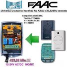 FAAC T4 433LC/TE4433H, XT4 Compatible 2-channel Receiver 12-24V AC/DC 433.92MHz