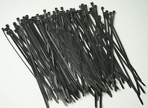 500 Pcs Lot - 8" UV, UL Ultraviolet Protected Cable Zip Wire Tie 50 lbs - Black