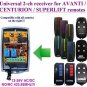 AVANTI / CENTURION Compatible 2-channel Receiver 12-24 VAC/VDC 433.92MHz Remote