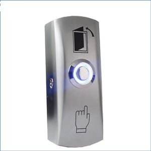 12/24v Stainless Steel LED Light Release Access Control Exit Button Door Open