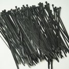 Black Ty Wraps 25 PC. 8" Long UV Cable Zip Ties 50lbs Heavy Duty TYWRP Stand Tie