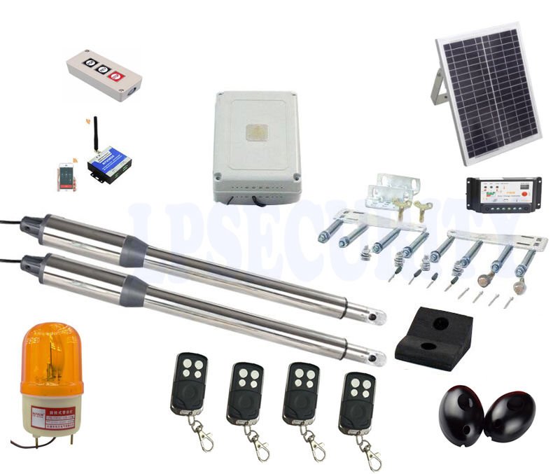 NSEE PKM-C01-9 500KG/1200LB Linear Double Heavy Solar Swing Gate Door Operator
