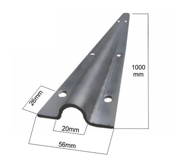 Heavy UTrack 12g Galvanized Steel Sliding Gate Door Guide Rail Roller