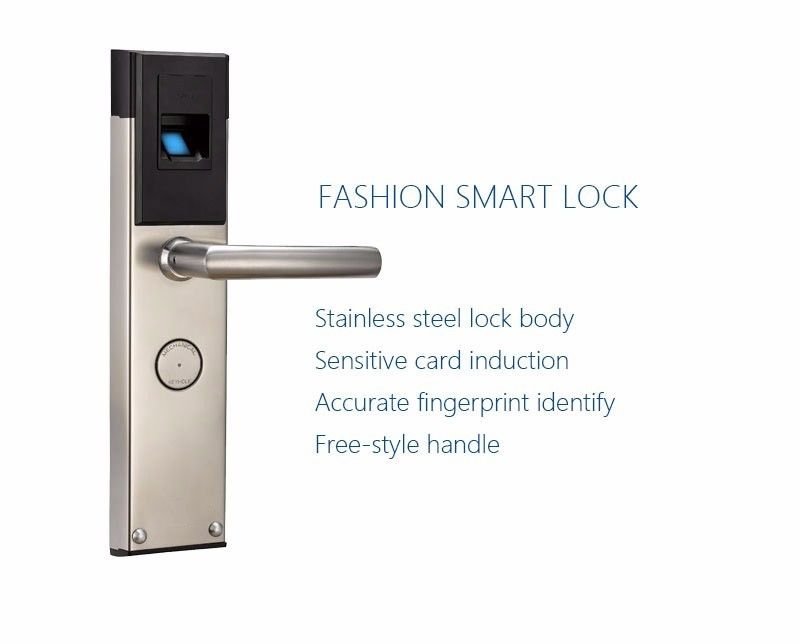Nano Biometric Smart Door Mechanical Lock Fingerprint Card Reader Keyless Entry