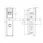 Nano Biometric Smart Door Mechanical Lock Fingerprint Card Reader Keyless Entry