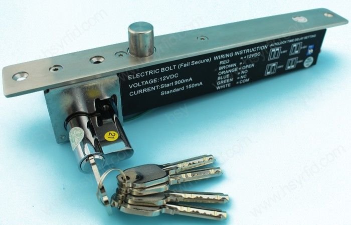 1000KG/2200LB 12/24V Electric Deadbolt Magnetic Door Lock Access Control Fail S.