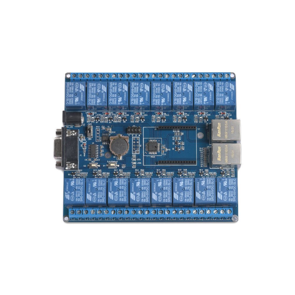 16 Channel P2P TCP/IP WiFi Relay Board Controller Wireless Remote RS232 RJ45