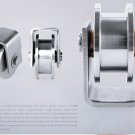 2 Pack 2" inch Sliding Gate Roller 304 SS H Groove Type Wheel Track Rail Bracket
