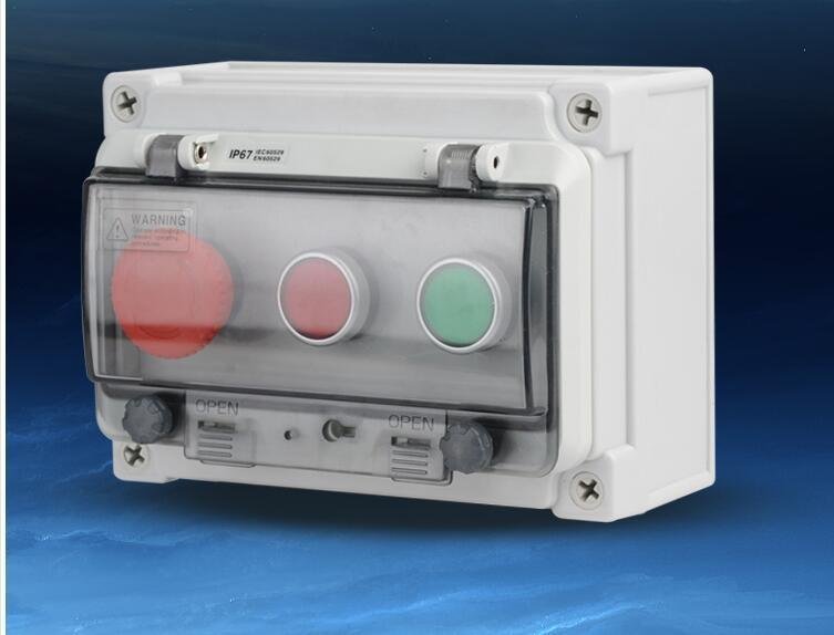 NSEE HB2-B302 IP67 Waterproof Outdoor Push Button Switch Control Station Flat