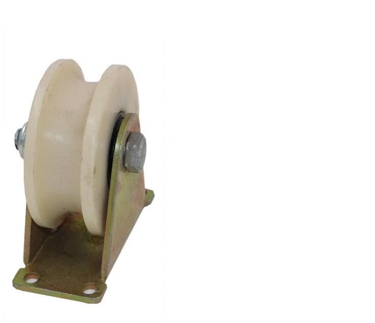 NSEE 3" inch 2 Pack Sliding Gate Nylon Wheel Thickness 76.2mm Groove "U"