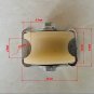 Rongrolling 2.5" inch 2 Pack Sliding Gate Nylon Wheel Thickness 34mm Groove "U"