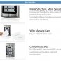12/24V WIG26 Waterproof Metal Door Access Keypad RFID 125K Proximity Card Reader