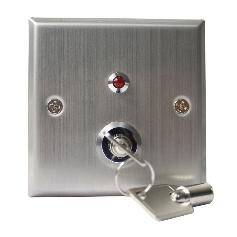12V DC Stainless Steel Exit Release Push Button Switch Door Key Sensor NC/NO/COM