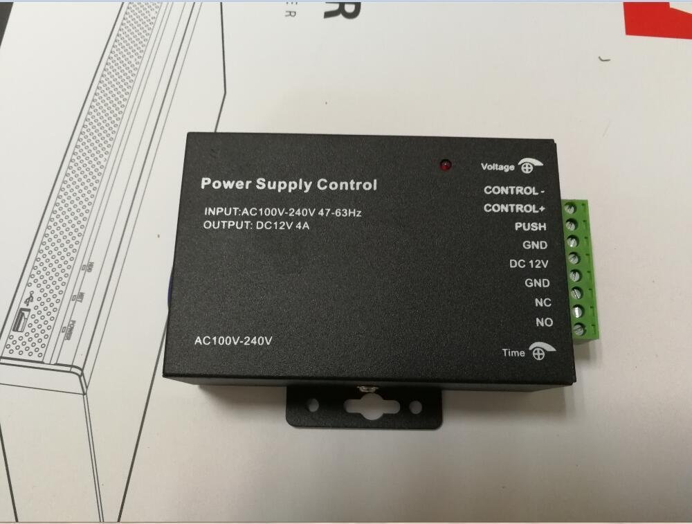 Power Supply 110/240VAC to 12VDC 4A Surge Supressor Access Control Magnetic Lock